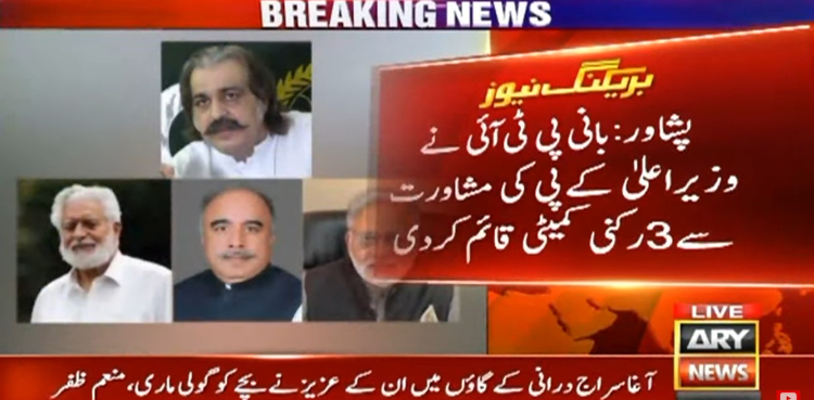 کرپشن کی روک تھام کیلئے بانی پی ٹی آئی نے کمیٹی بنادی