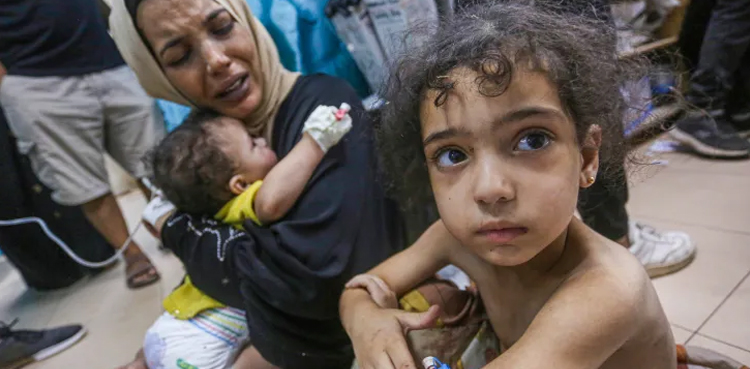 اسرائیل کی غزہ میں اسکولوں پر بمباری سے 12 فلسطینی شہید