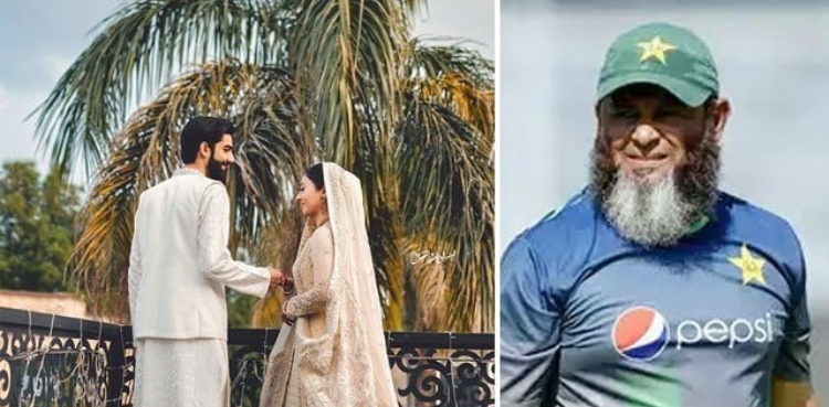تصاویر: سابق کرکٹر مشتاق احمد کی بیٹی رشتہ ازدواج میں منسلک