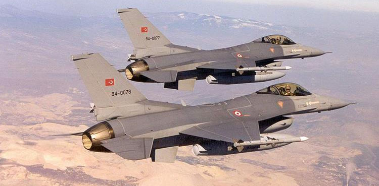 ترک فوج  نے شمالی عراق میں دہشتگردوں کے 21 ٹھکانے تباہ کردیئے