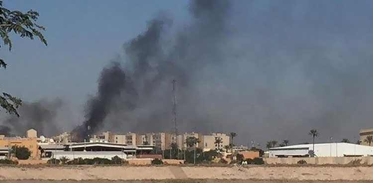 بغداد ایئر پورٹ کے نزدیک امریکی بیس پر میزائل حملہ