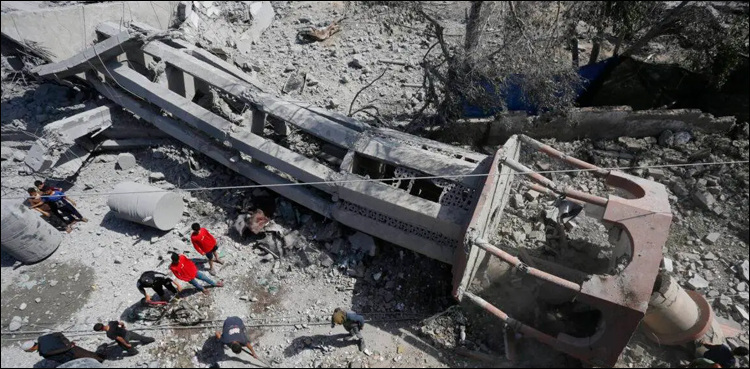 اسرائیلی طیاروں کی دیر البلح میں مسجد پر بمباری، 24 فلسطینی شہید