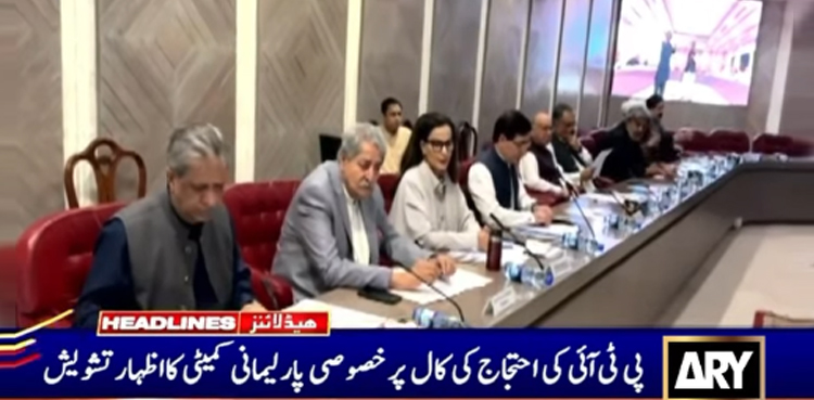پی ٹی آئی کی 15 اکتوبر کو احتجاج  کی کال، خصوصی کمیٹی کا  اظہارِ تشویش