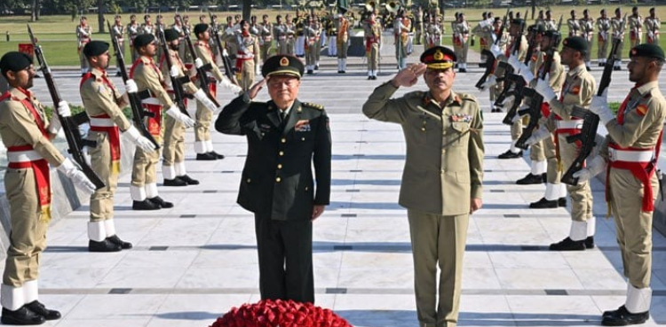 آرمی چیف سے چینی ملٹری کمیشن کے وائس چئیرمین کی ملاقات