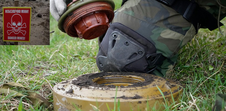 USA Ukraine Landmine