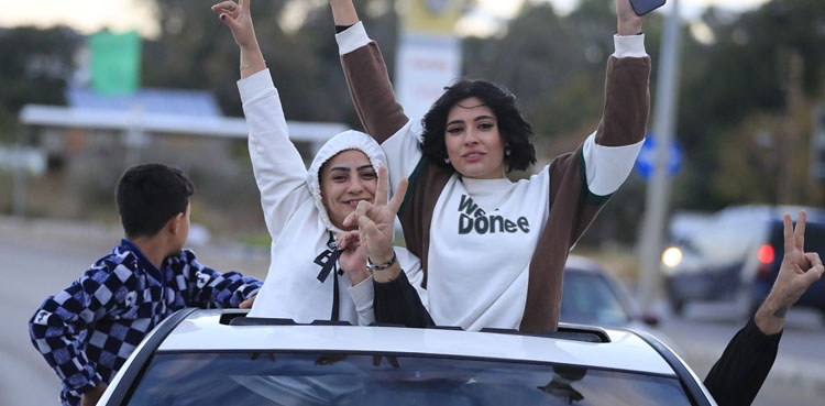 لبنان جنگ بندی معاہدہ، لوگوں کی واپسی شروع، جشن کا سماں