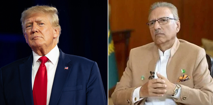 سابق صدر عارف علوی کا ڈونلڈ ٹرمپ کے نام خط