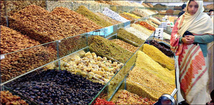 سالانہ بنیادوں پر خشک میوہ جات کی درآمد میں 120 فی صد اضافہ