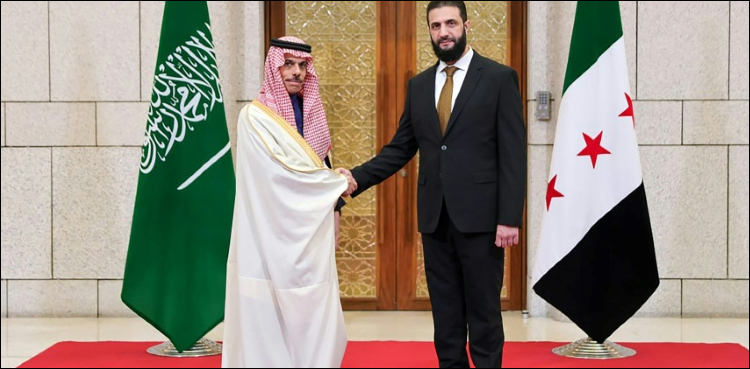 سعودی وزیر خارجہ کی احمد الشرع کے ساتھ اہم ملاقات
