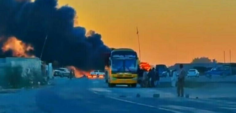 خضدار سے پنڈی جانیوالی مسافر بس میں دھماکا، ایک شخص جاں بحق