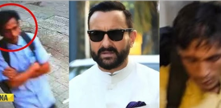 سیف علی خان پر حملہ کرنے والے ملزم کی نئی فوٹیج سامنے آگئی