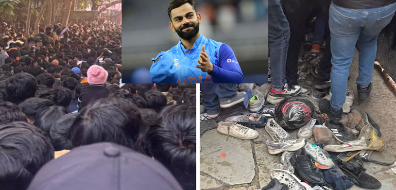 ویڈیو: ویرات کوہلی کو دیکھنے کیلیے شائقین ٹوٹ پڑے، بھگدڑ مچنے سے کئی زخمی