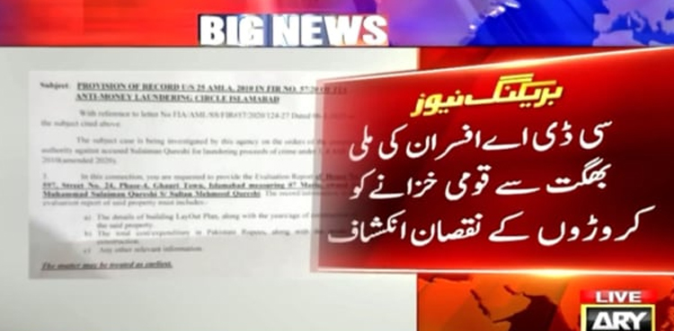 سی ڈی اے افسران کی ملی بھگت سے قومی خزانے کو کروڑوں کے نقصان کا انکشاف