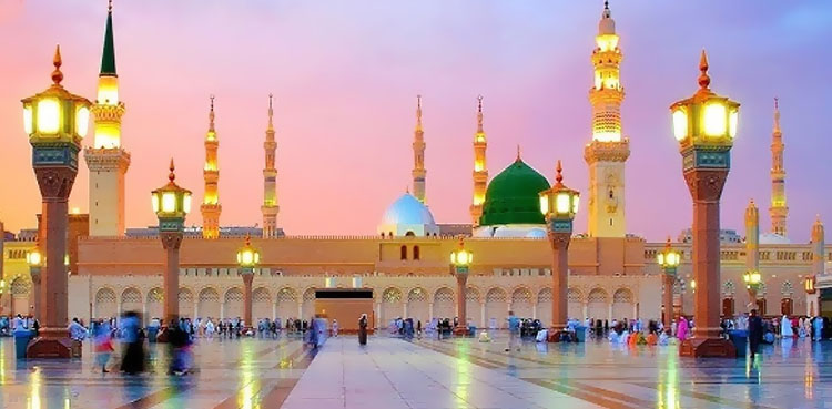 مسجد نبویؐ میں گزشتہ ہفتے 5 ملین سے زائد زائرین کی حاضری