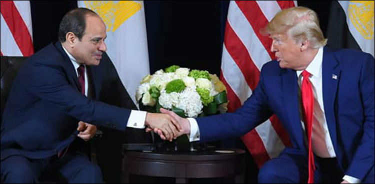 ٹرمپ اور السیسی میں فون پر گفتگو، غزہ سے فلسطینیوں کی منتقلی پر کوئی بات نہیں ہوئی