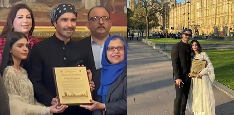 فیروز خان کو بھی برطانوی پارلیمنٹ نے ایوارڈ سے نواز دیا