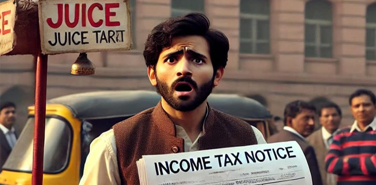 کروڑوں کا انکم ٹیکس نوٹس ملنے پر جوس فروش کے ہوش اڑ گئے