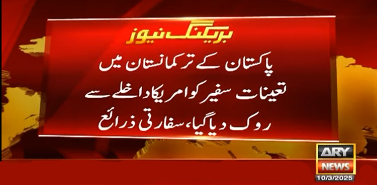 پاکستانی سفیر کو امریکا میں داخلے سے روک دیا گیا