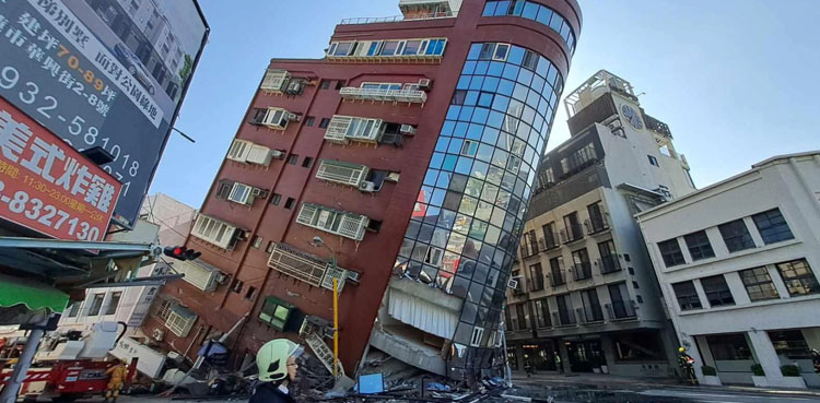 تائیوان میں زلزلہ، عمارتیں لرز اُٹھیں