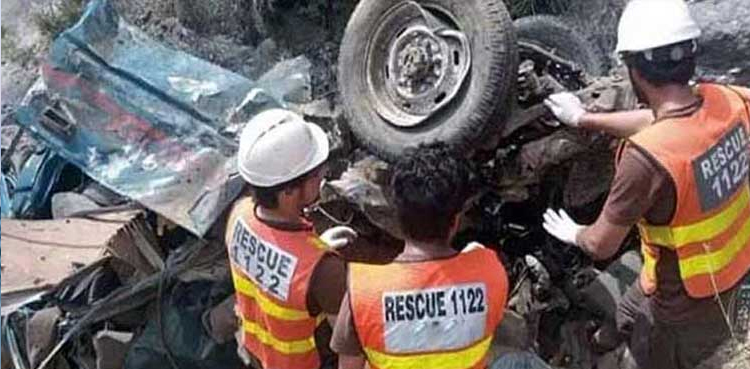شانگلہ  میں گاڑی کھائی میں گرنے سے  4 افراد جاں بحق