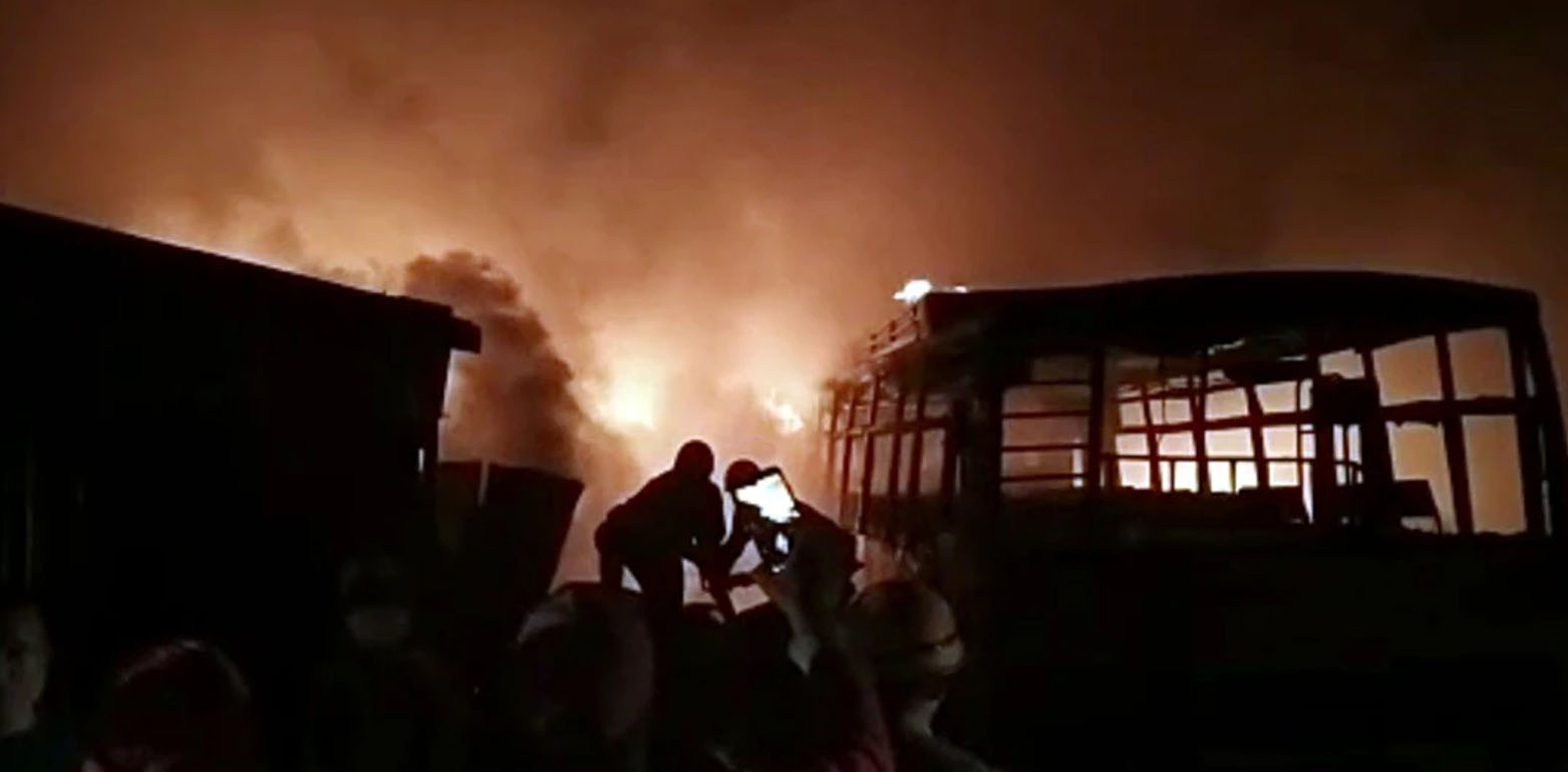 پٹاخوں کی فیکٹری خوفناک آتشزدگی، 8 افراد ہلاک