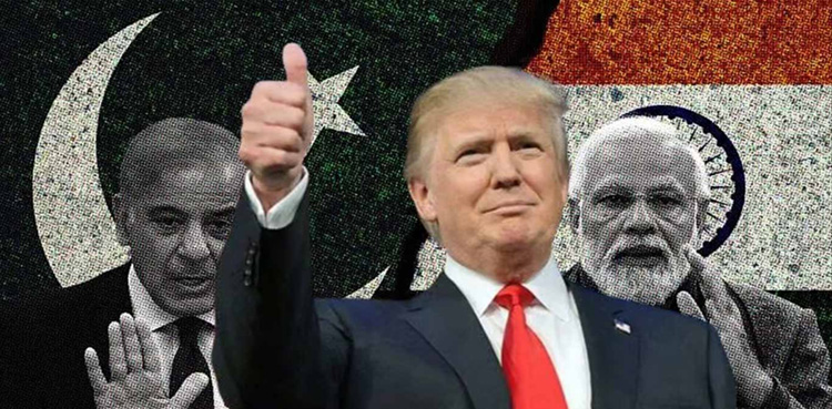 امریکی صدرایک مرتبہ پھر پاک بھارت جنگ میں ثالثی پر بول پڑے