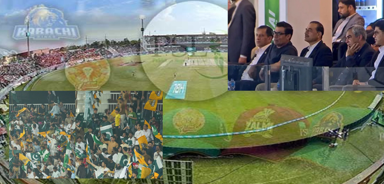 پنڈی کرکٹ اسٹیڈیم میں کرکٹ کا رونق میلہ، جھوٹا بھارتی گودی میڈیا ایک بار پھر دنیا میں رسوا
