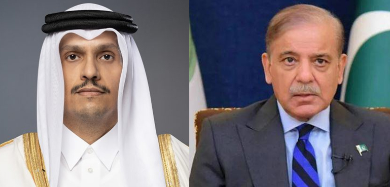 وزیراعظم شہباز شریف کو قطری ہم منصب کا فون