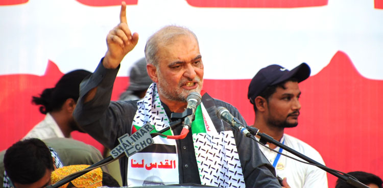 فلسطین میں بچے بھوک سے شہید ہورہے، پاکستان کو قائدانہ کرداراداکرنا ہوگا، حافظ نعیم