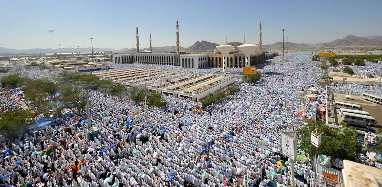 سعودی عرب: مسجد نمرہ میں عازمین حج کے خیر مقدم کی تیاریاں مکمل