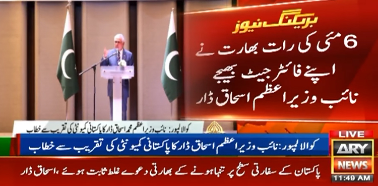 بھارت کی سیاسی قیادت سے پاکستان کے ہاتھوں شکست ہضم نہیں ہو رہی، اسحاق ڈار
