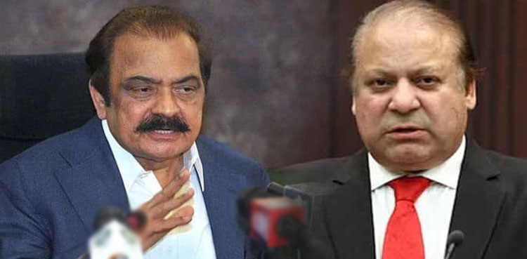 نواز شریف بھی مذاکرات کے حق میں ہیں، رانا ثنااللہ