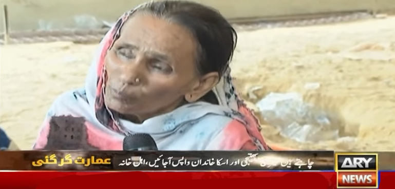 لیاری سانحہ : بیٹی گیتا کی زندگی کی آس لگائے ملبے پر بیٹھی ماں کی فریاد