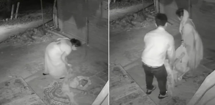 معمر خاتون کو اہلخانہ رات کے اندھیرے میں سڑک پر چھوڑ کر فرار، ویڈیو وائرل