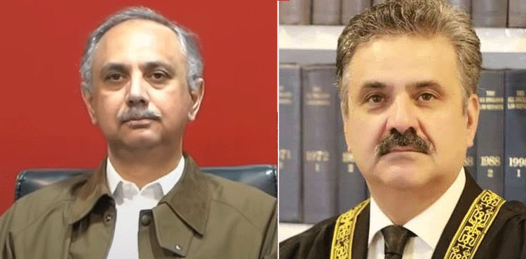 9 مئی کیسز میں ٹرائلز پر خدشات : چیف جسٹس کا عمر ایوب سے رابطہ