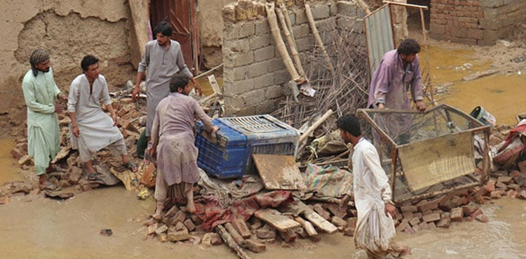 ملک کے مختلف حصوں میں موسلادھار بارش سے تباہی کا سلسلہ جاری