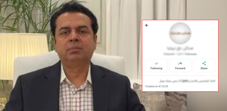 طلال چوہدری ٹی ٹی پی کا ایک اور واٹس ایپ گروپ سامنے لے آئے