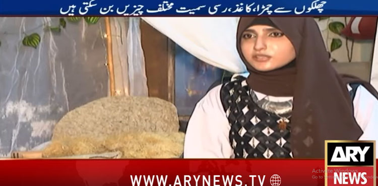 بھٹے کے چھلکے اس قدر بھی کارآمد ہوسکتے ہیں! پاکستانی لڑکی کا بڑا کارنامہ