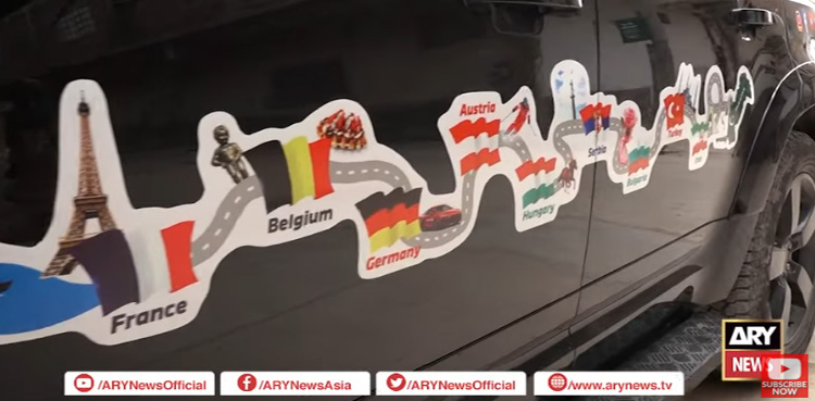 برطانیہ سے 22 سال بعد اپنی گاڑی میں آنے والے محب وطن پاکستانی کے سفر کی دلچسپ روداد، ویڈیو رپورٹ