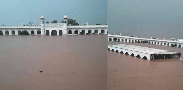 بھارت سے چھوڑے گئے پانی کے ریلے میں کرتارپور گردوارہ ڈوب گیا