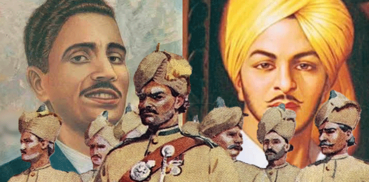 فساد کا محور بننے والی نظم، غازی علم دین اور بھگت سنگھ