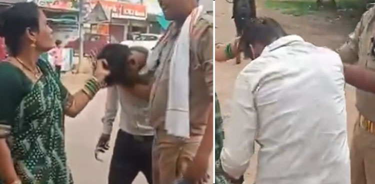 بیوی نے فون توڑنے پر شوہر کی پٹائی کردی، ویڈیو وائرل
