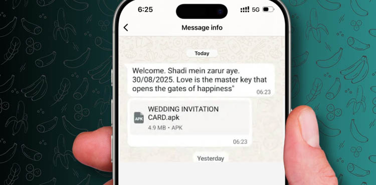 واٹس ایپ پر شادی کا دعوت نامہ وصول کرتے ہی شہری 2 لاکھ روپے سے محروم